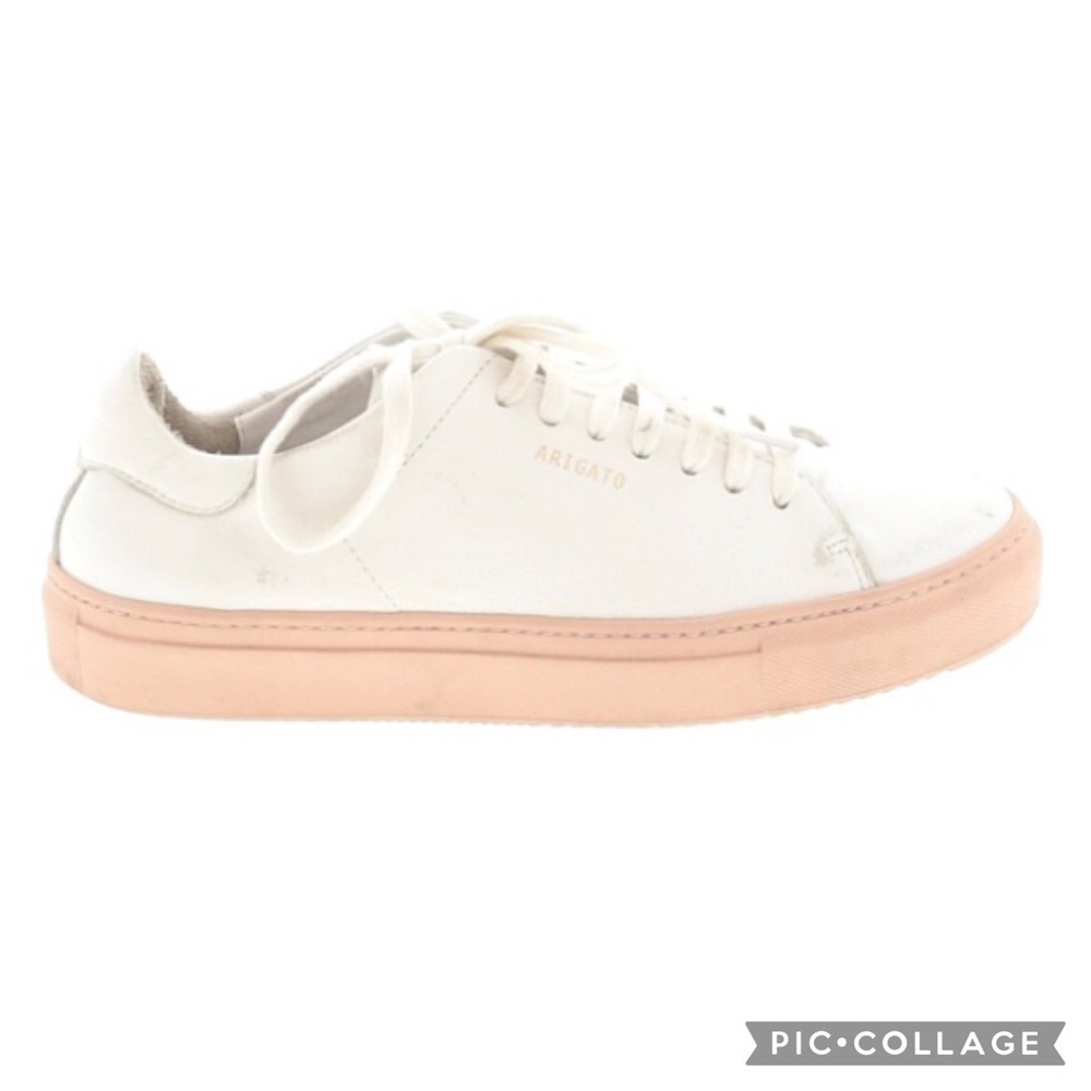 Axel Arigato Leather Clean 90 Sneaker Athletic Retired Color Way Pink & White